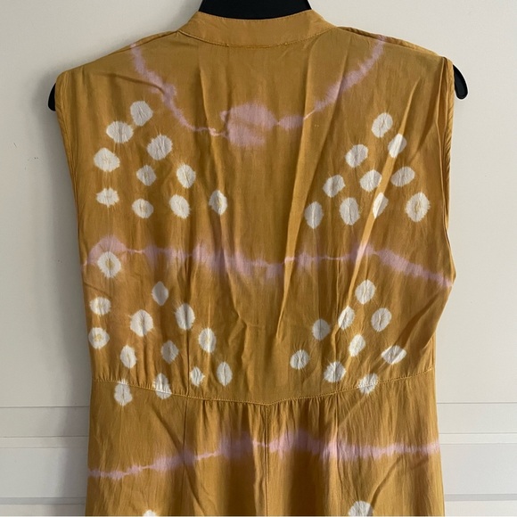 Anthropologie Yellow Patterned Jumpsuit - Picture 6 of 11